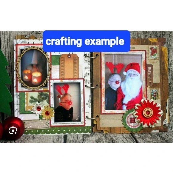 Bo Bunny Christmas Collage Mini Album New In Package - Picture 9 of 10